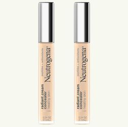 2 Pieces Of Neutrogena Healthy Skin Radiant Cream Concealer with Peptides + Antioxidants - 0.24 fl oz- Color - Ivory Light