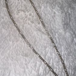 Vintage Sterling Silver Link Necklace, 20"