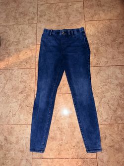 Time and Tru Women's High-Rise Denim Jeggings - Blue Wash - Size S (4-6)