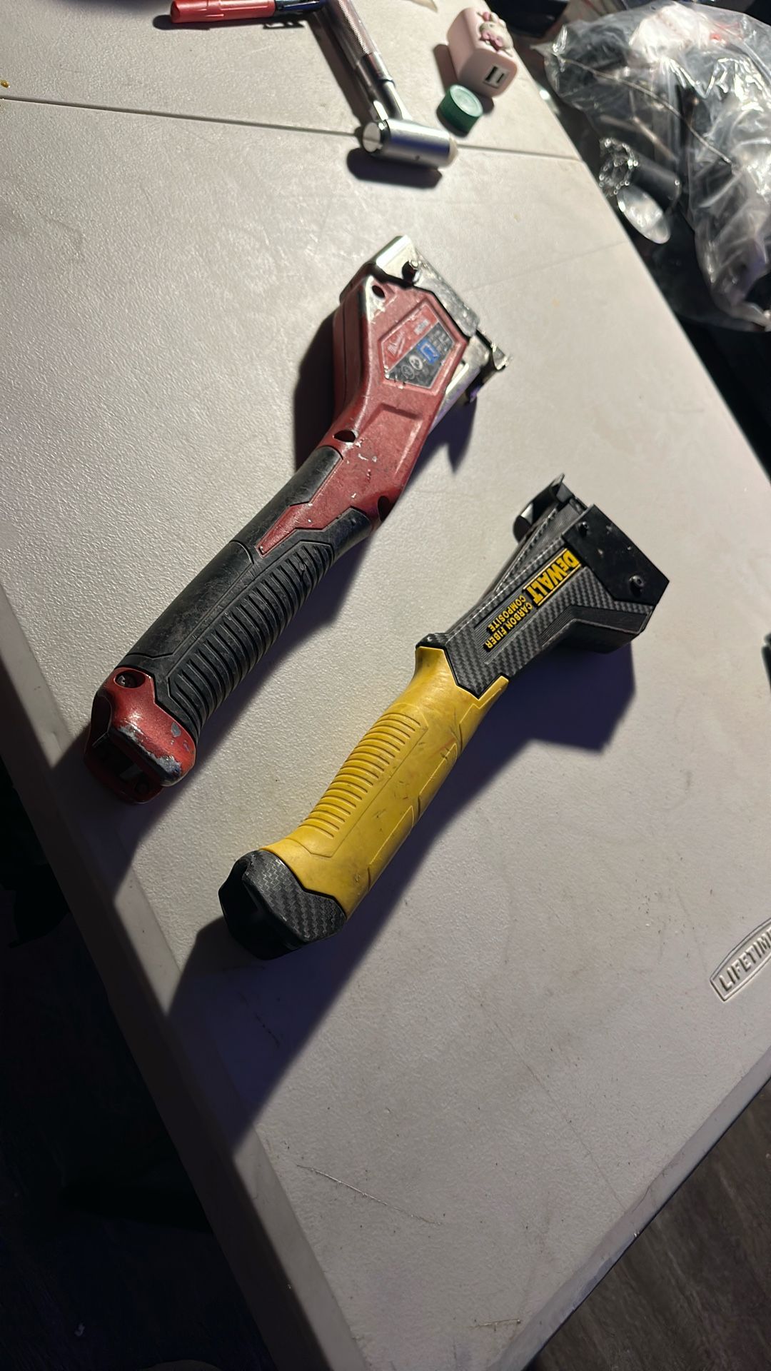 Stapler, Dewalt and Milwaukee