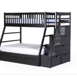 Twin over full bunk bed set