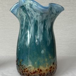 Hand Blown Glass Vase