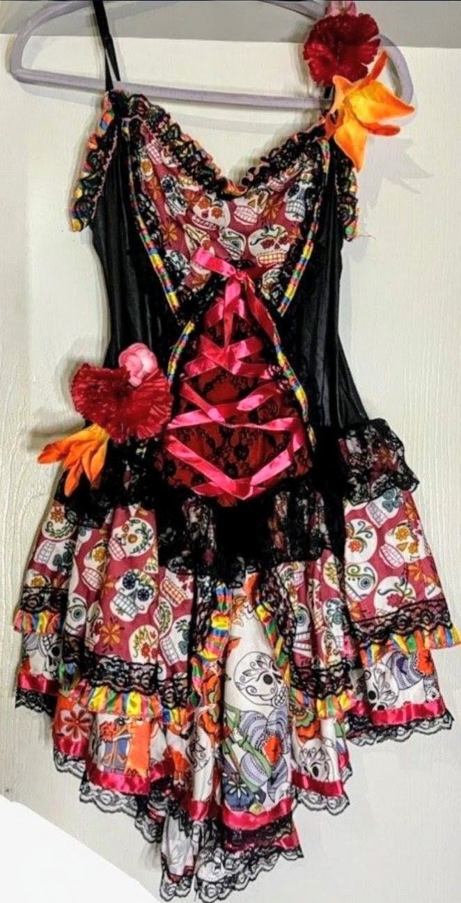 DIA de LOS MUERTOS HALLOWEEN DRESS