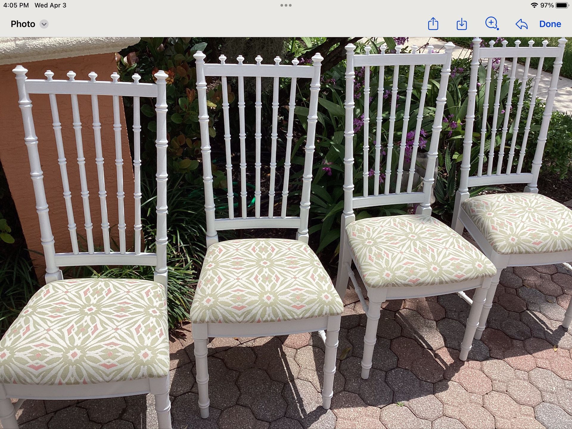 Faux Bamboo Chairs