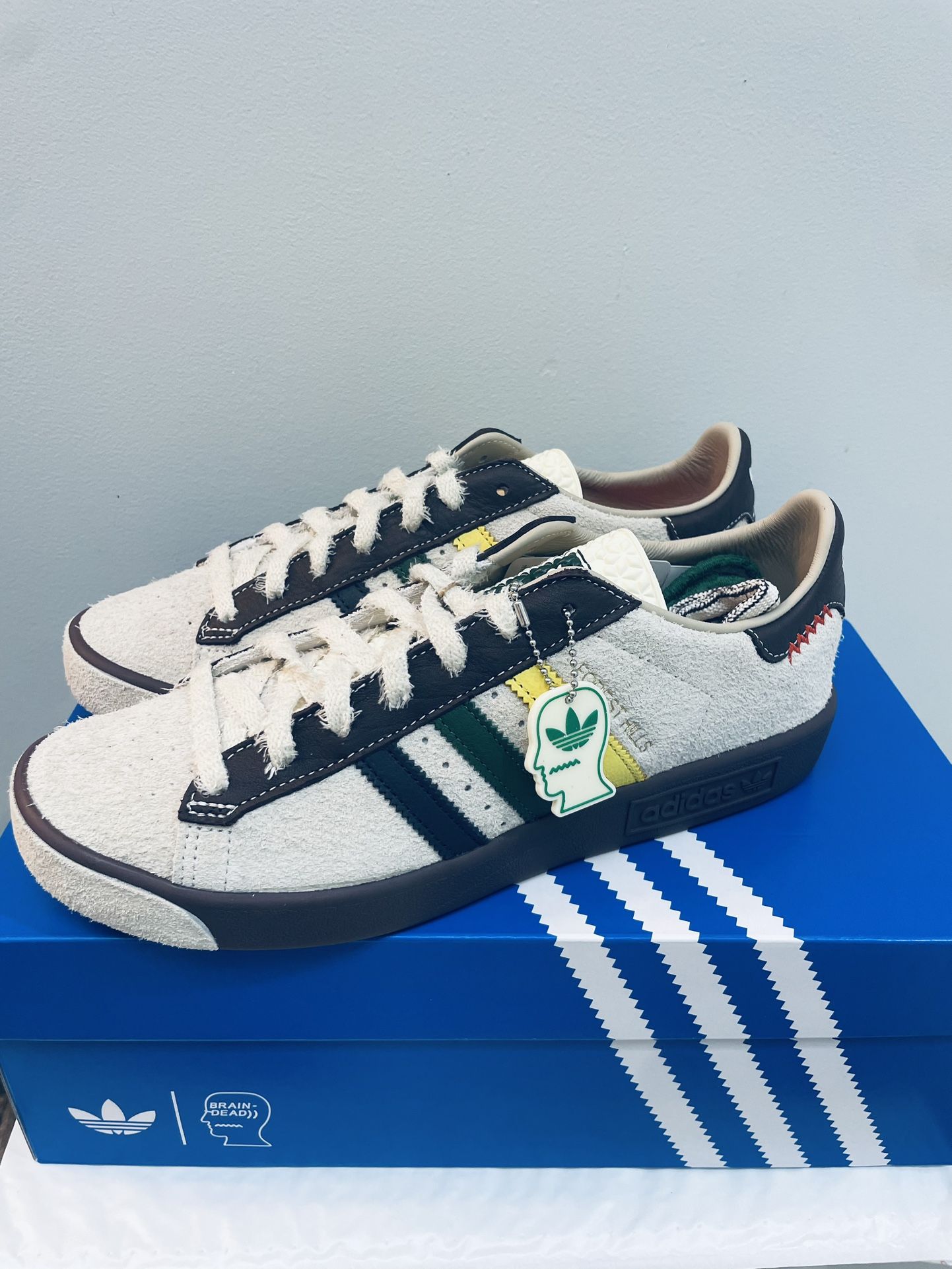 Brain Dead × adidas Originals Forest Hills Cream White Men's Sz 10 JR7943