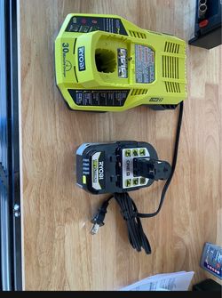 Ryobi ONE+ 18V 30-Minute Charger and Battery