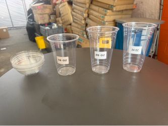 Clear Plastic Cups with Dome Lids (16oz, 20oz, 22oz) - CALPAX Brand
