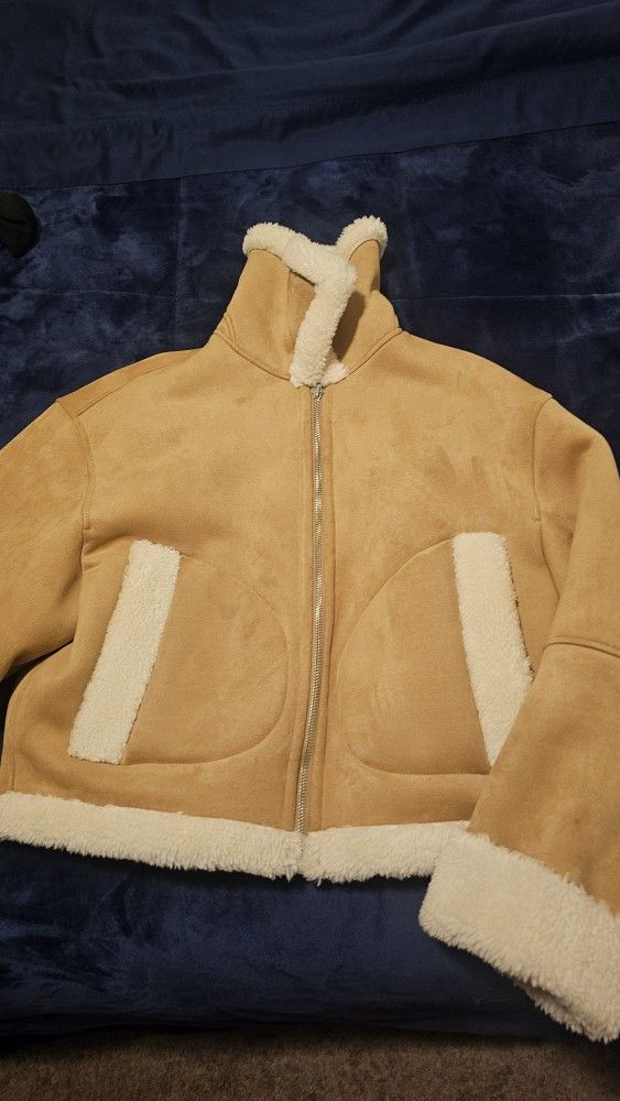 GAP Suede Sherpa Woman Jacket
