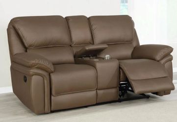 Microfiber  Leather  Loveseat