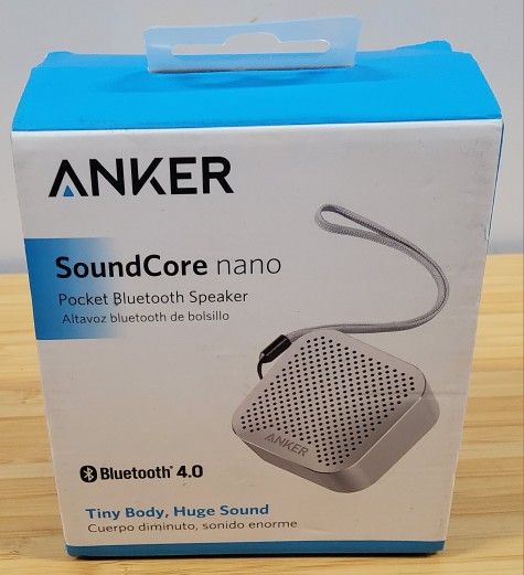New in Box! ANKER Soundcore A3104 Nano Bluetooth Speaker -Small Body, Big Sound
