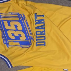 Kevin Durant #35 “The City” Golden State Warriors Jersey – Adidas Men’s Medium
