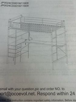 Loft twin sized bed