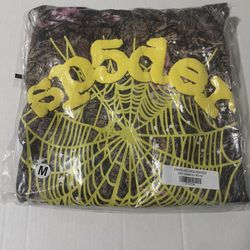 Yellow & Camo Sp5der Hoodie M