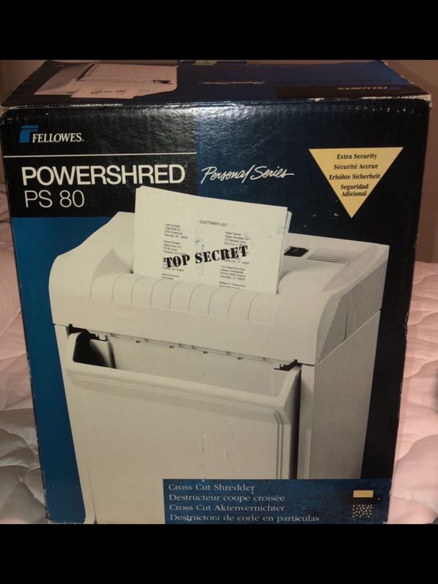 Fellowes Powershred PS 80 Cross Cut Shredder