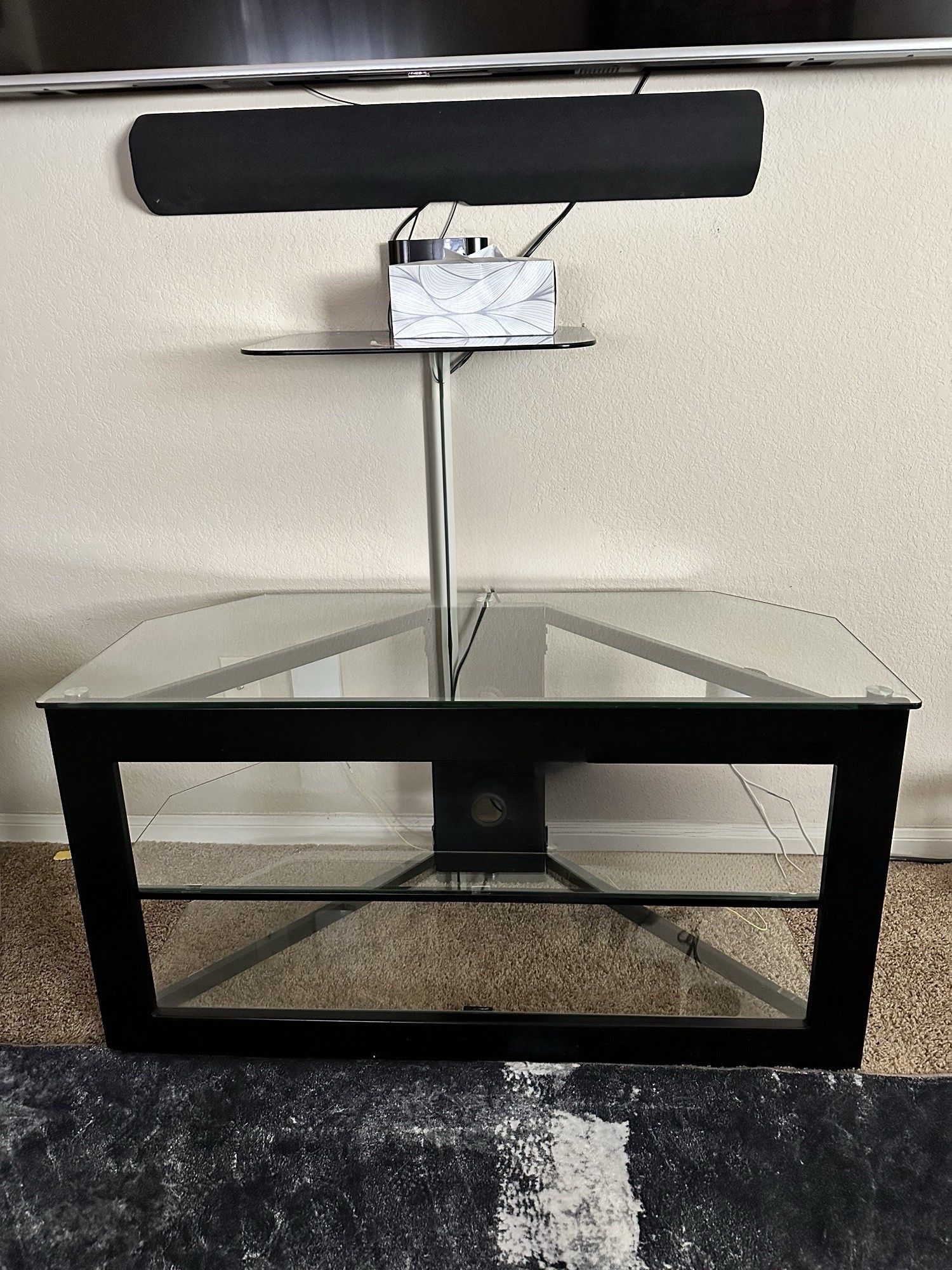 Glass TV Stand