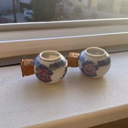 Antiques Chinese Birds Food Container
