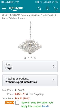 Crystal chandelier
