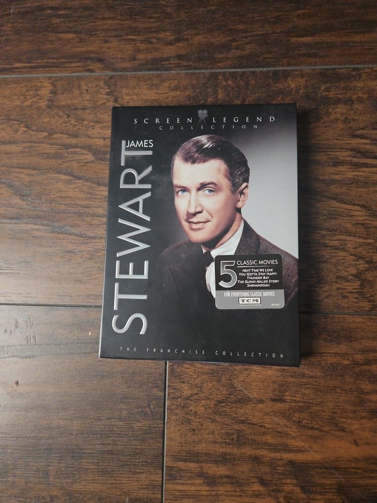 JAMES STEWART SCREEN LEGEND 5CLASSIC MOVIES $25.00.