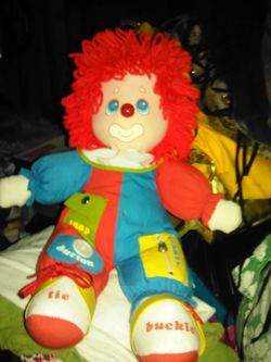 Vintage stuffed clown doll sale
