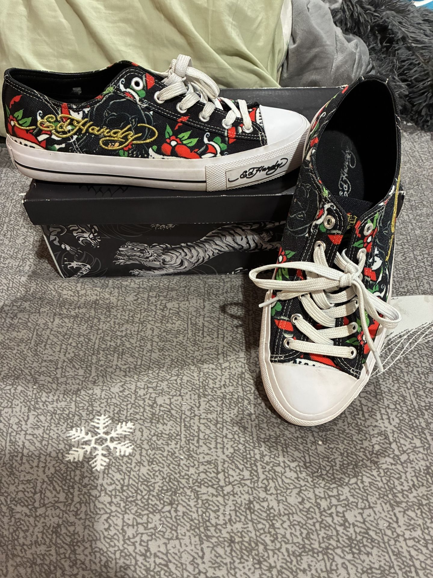 MENS ED HARDY SKULL LOW MEN’S 9