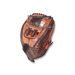 12 inch Python and Ostrich leahter glove