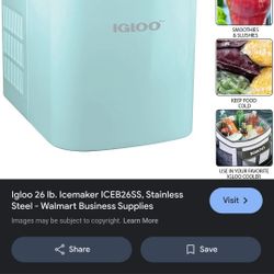 Igloo 26 Lb Ice Maker 