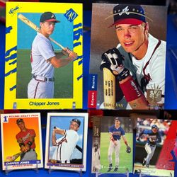1993 Upper Deck SP Foil Chipper Jones Rookie Card (RC) #280 and other rookie cards Braves