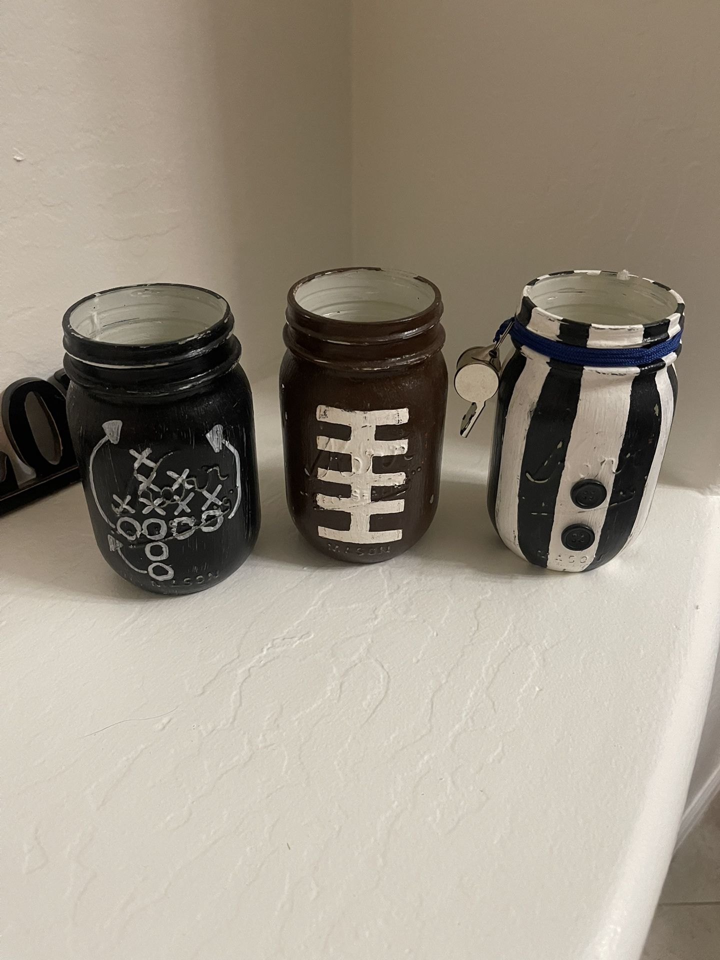 Game Day Mason Jars