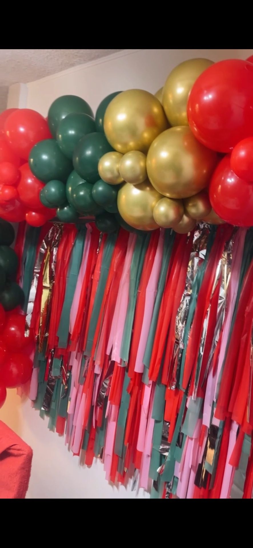 Christmas Fringe Backdrop