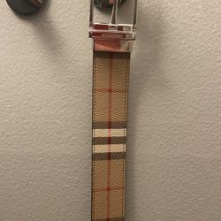 Reversible Burberry Belt Size 32