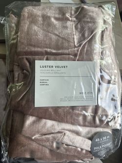 West Elm Luster Velvet Curtain 48x96 Inch- 3 panel
