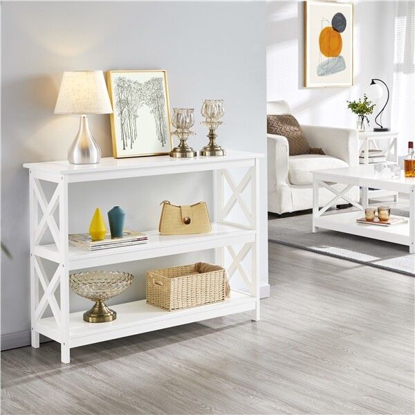 Console Table, Entryway Table, X Design Sofa Table