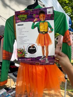 Girls Mikey Ninja Turtles Costume