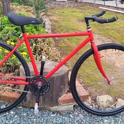 Red & MATTE BLK FIXIE / Single Speed