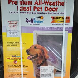 Pet Door New In Box 15 x 23 1/2inch.