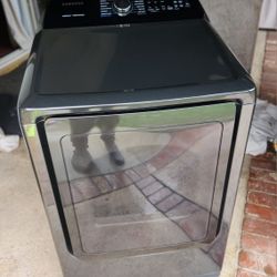 Black Samsung Multi Steam Gas Dryer Used