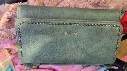 Wrangler Green Studded Crossbody Bag