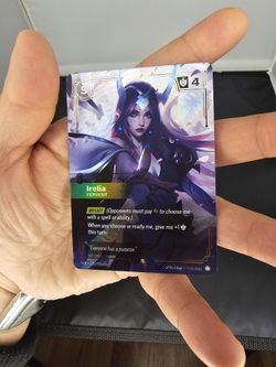 Spiritforged Irelia Overnumbered Foil Card PreRift: Fervent 225/221 English