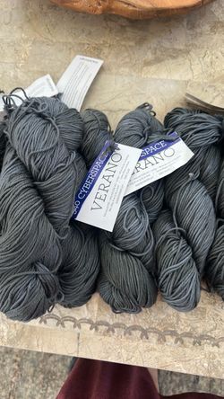 Verano worsted DK yarn. 8 skeins in total