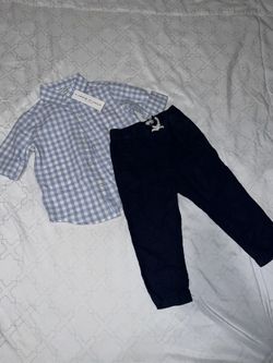 Janie&Jack Button Down And Bottoms