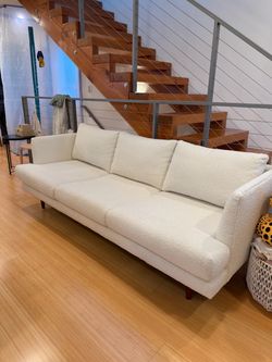 AllModern Miller 84” Sofa — Cream Bouclé
