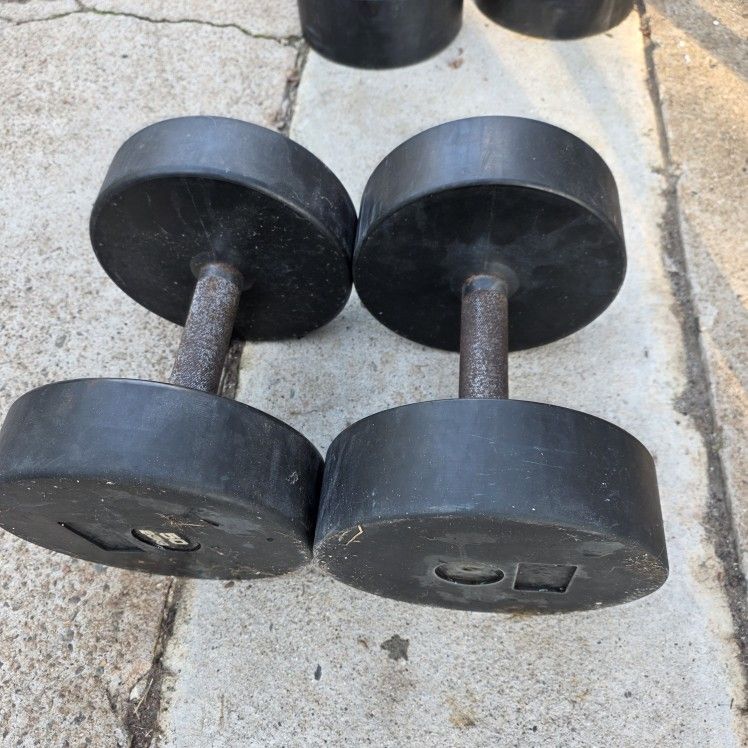 2-50lb Pro Style Dumbbells