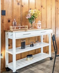 Rolling Service Bar Table