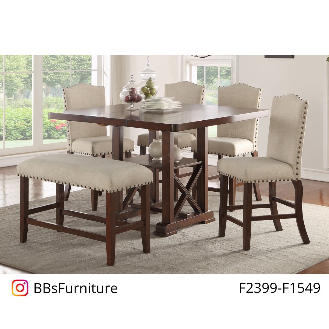 Silver Dining Table Set (Free Delivery)