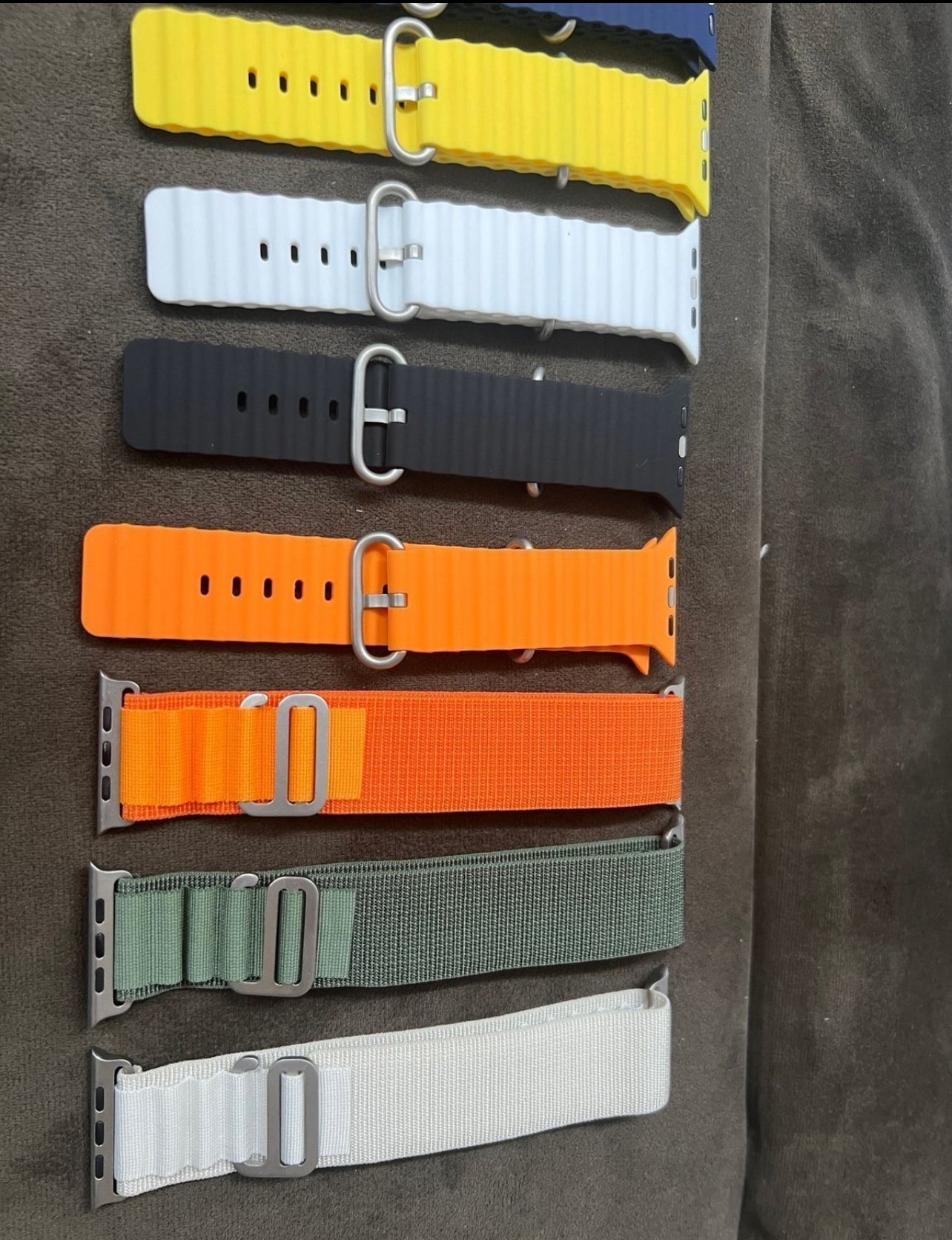 8 Pack Sport Band Compatible for Apple Watch Ultra Band 49mm 45mm 44mm 42mm