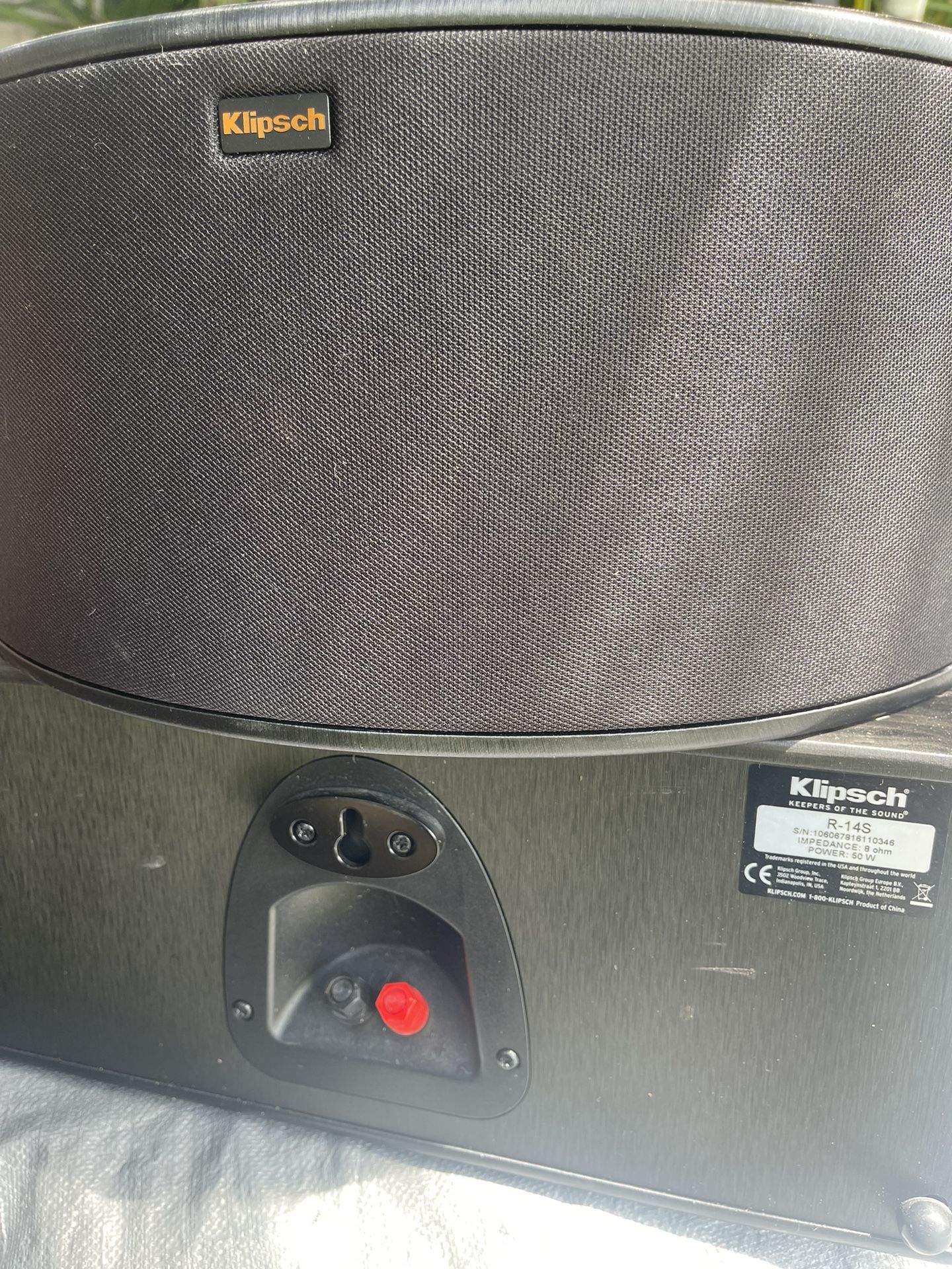 (2)Klipsch R-14S (8ohm) Curved Surround Speaker
