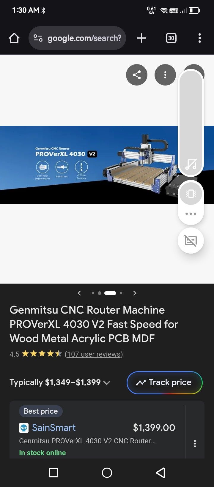 Genmitsu CNC Router Machine PROVerXL 4030 V2