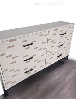 Modern Bedroom Set – Dresser + Matching Nightstand
