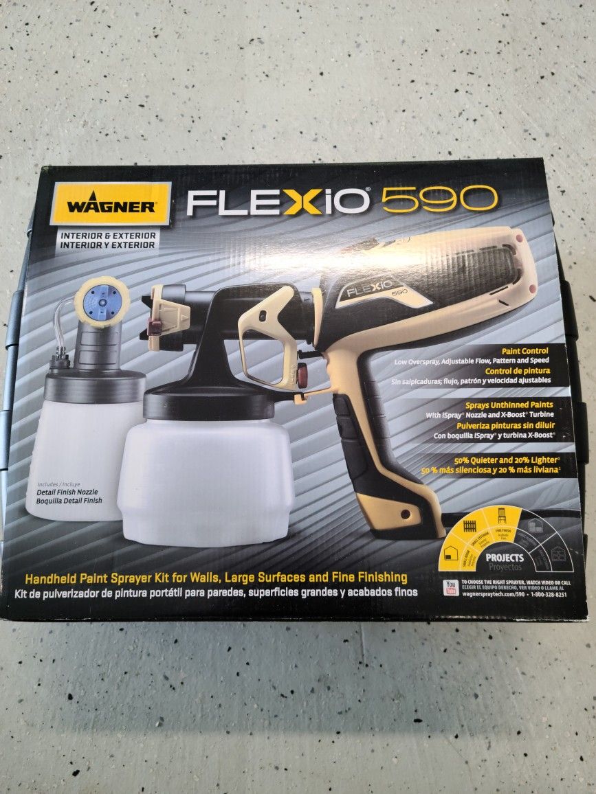 Wagner Flexio 590 Indoor Outdoor HandHeld Sprayer Kit, 47 OFF