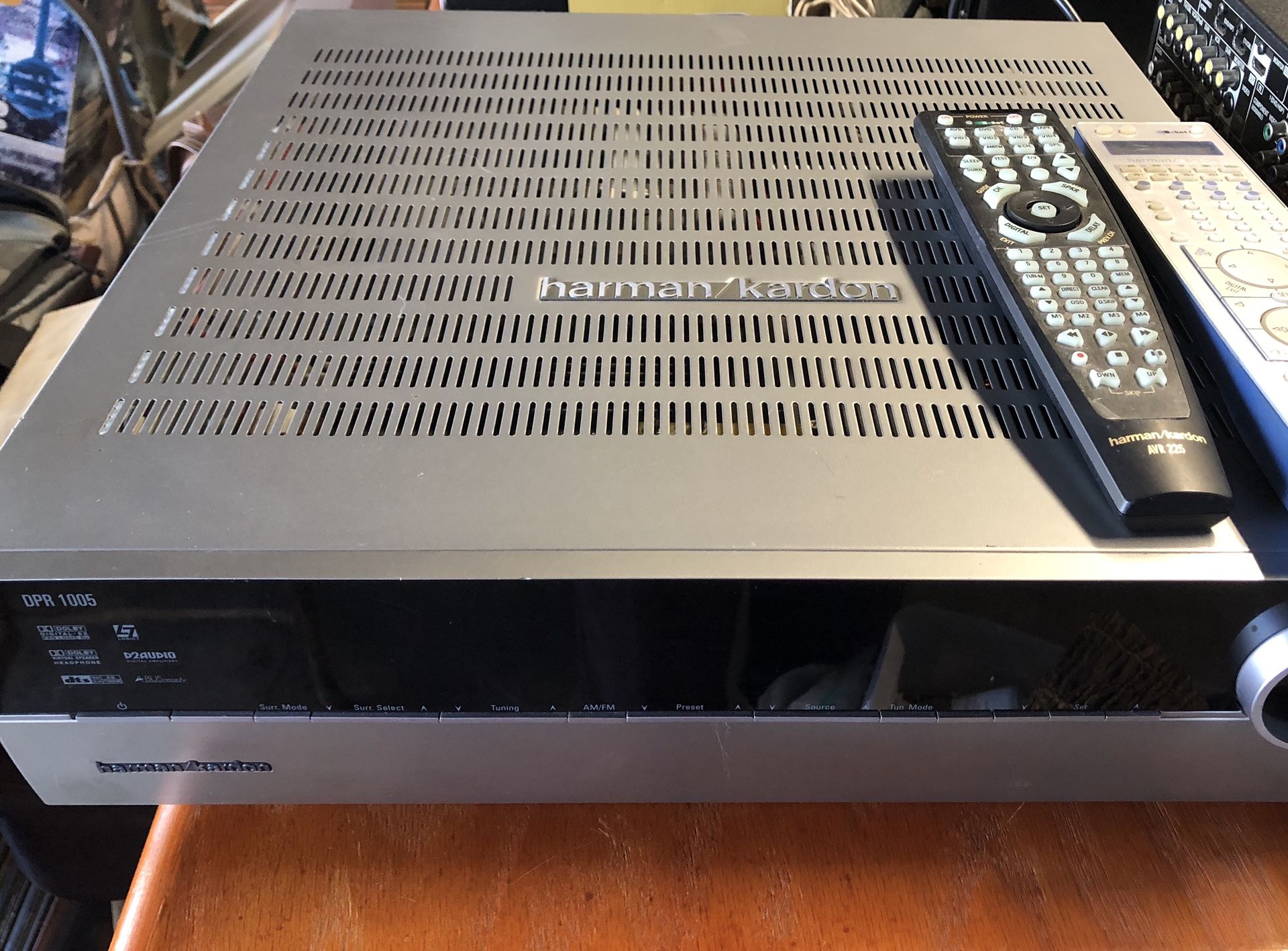 Stereo Reciever Harmon Kardon DPR 1005 2 remotes